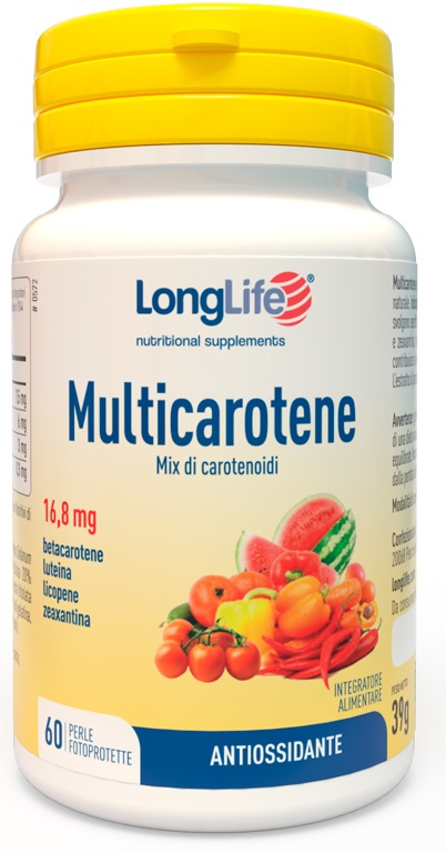 LONGLIFE MULTICAROTENE 60 PERLE - FarmaLucia
