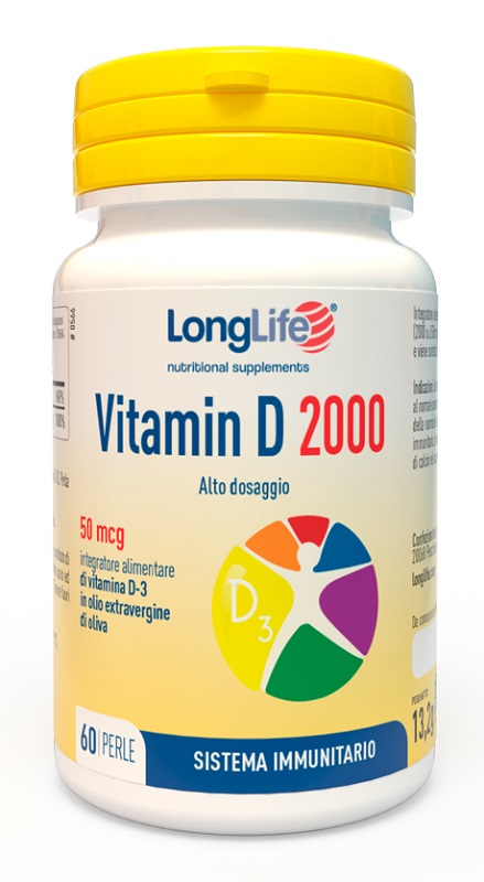 LONGLIFE VITAMIN D 2000 UI 60 PERLE - FarmaLucia