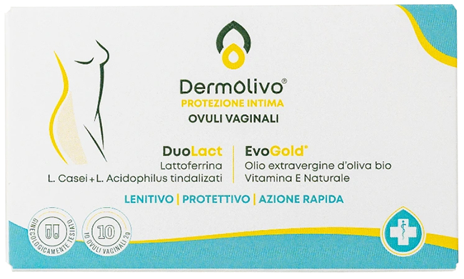 DERMOLIVO OVULI VAGINALI 10 PEZZI - FarmaLucia