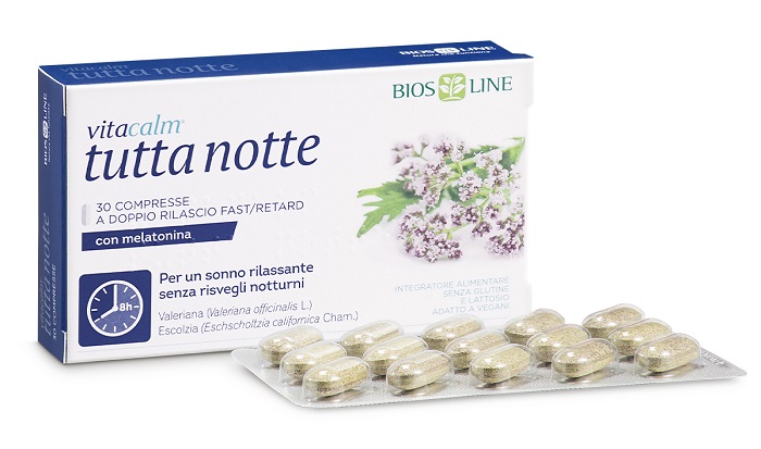 VITACALM TUTTA NOTTE CON MELATONINA 30 COMPRESSE - FarmaLucia