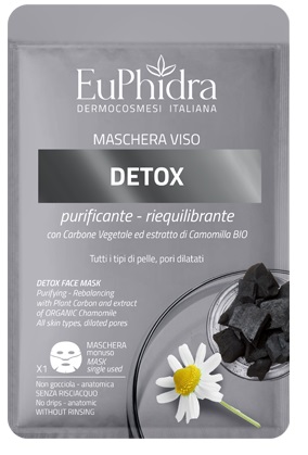 EUPHIDRA MASCHERA VISO DETOX 1 PEZZO - FarmaLucia