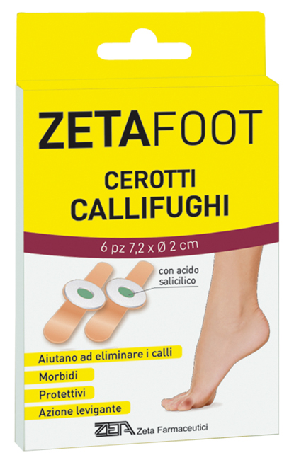 ZETAFOOT CEROTTO CALLIFUGO DISCHETTO CENTRALE 6 PEZZI - FarmaLucia