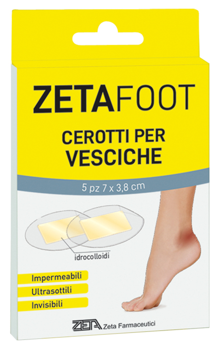 ZETAFOOT CEROTTO IDROCOLLOIDALE VESCICHE 5 PEZZI - FarmaLucia