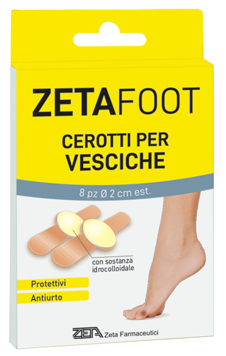 ZETAFOOT CEROTTO IDROCOLLOIDALE VESCICHE 8 PEZZI - FarmaLucia