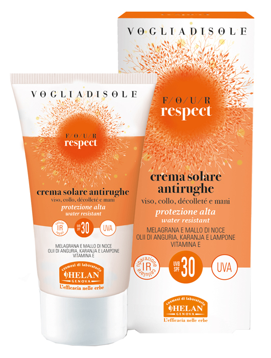 VOGLIA DI SOLE RESPECT CREMA SOLARE ANTIRUGHE SPF30 50 ML - FarmaLucia