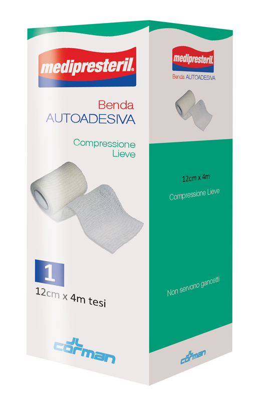 MEDIPRESTERIL BENDA AUTOADESIVA 12X400 CM 1 PEZZO - FarmaLucia