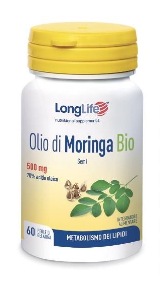 LONGLIFE OLIO DI MORINGA BIO 60 PERLE - FarmaLucia