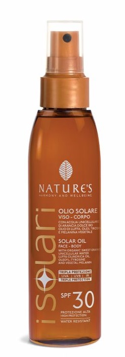 NATURE'S I SOLARI OLIO SOLARE VISO CORPO SPF 30 150 ML - FarmaLucia