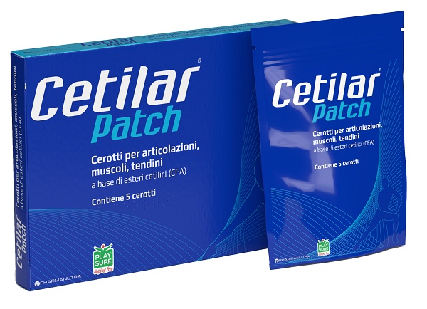 CEROTTO MONOUSO CETILAR PATCH PER ARTICOLAZIONI MUSCOLI E TENDINI 5 PEZZI - FarmaLucia