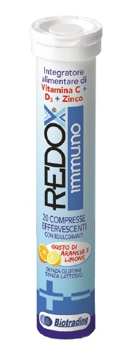 REDOX IMMUNO EFFERVESCENTE 20 COMPRESSE GUSTO ARANCIA E LIMONE - FarmaLucia