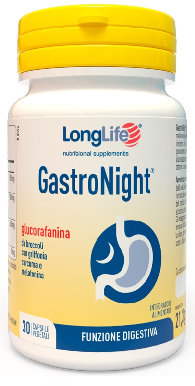 LONGLIFE GASTRONIGHT 30 CAPSULE VEGETALI - FarmaLucia