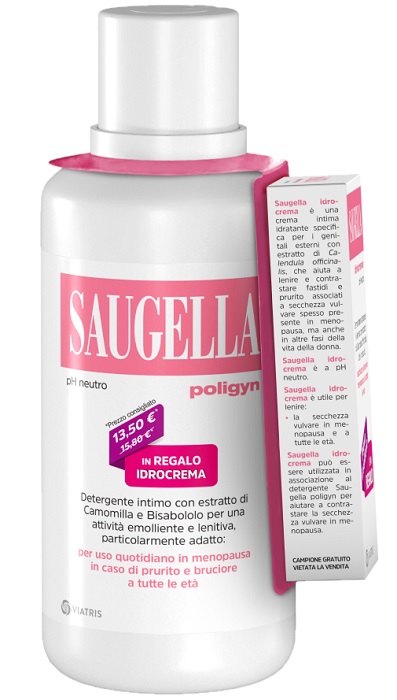 SAUGELLA POLIGYN 500ML + SAUGELLA IDROCREMA 10ML IN REGALO - FarmaLucia