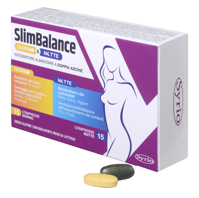 SLIM BALANCE GIORNO E NOTTE 15 COMPRESSE GIORNO 15 COMPRESSE NOTTE - FarmaLucia
