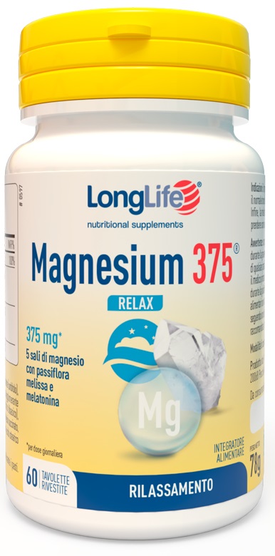 LONGLIFE MAGNESIUM 375 RELAX 60 TAVOLETTE - FarmaLucia