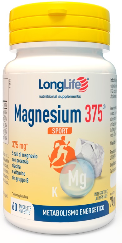 LONGLIFE MAGNESIUM 375 SPORT 60 TAVOLETTE - FarmaLucia