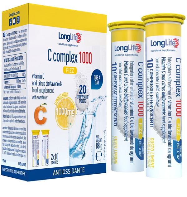 LONGLIFE C COMPLEX 1000 FIZZ 20 COMPRESSE EFFERVESCENTI - FarmaLucia
