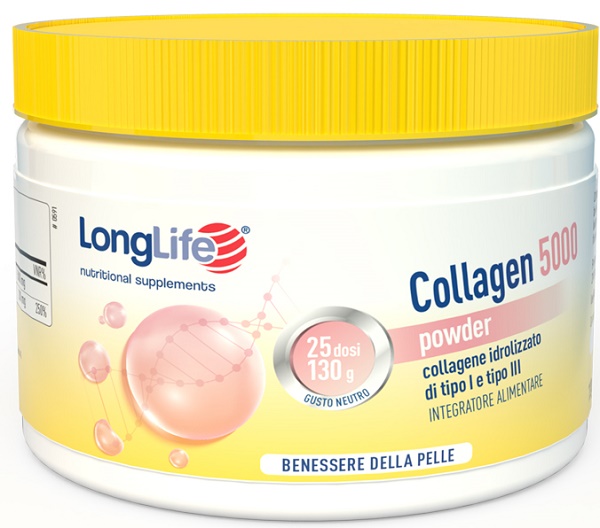LONGLIFE COLLAGEN 5000 POWDER 130 G - FarmaLucia