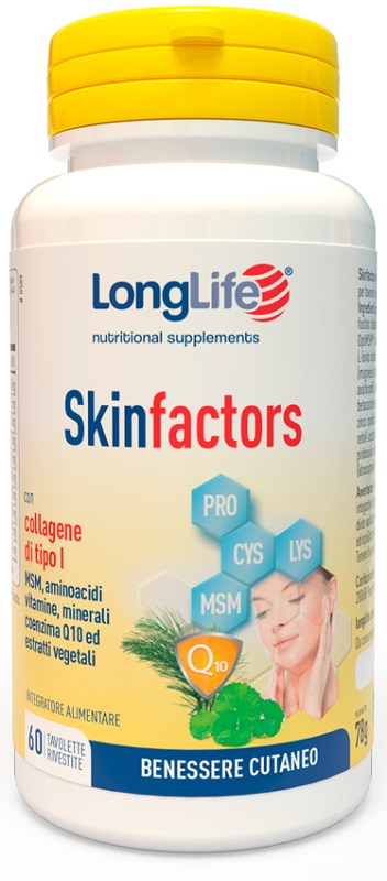 LONGLIFE SKIN FACTORS 60 TAVOLETTE RIVESTITE - FarmaLucia