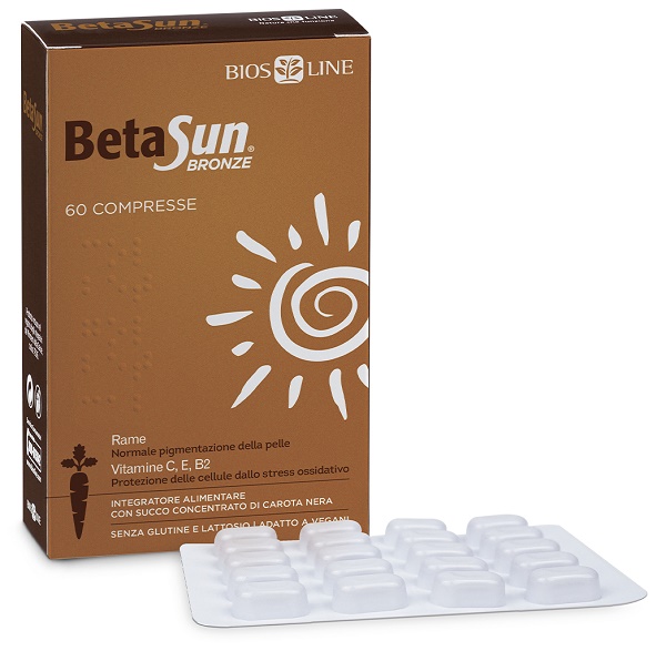 BIOSLINE BETASUN BRONZE 60 COMPRESSE - FarmaLucia