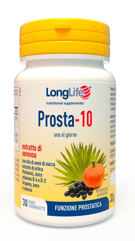 LONGLIFE PROSTA-10 30 PERLE FOTOPROTETTE - FarmaLucia