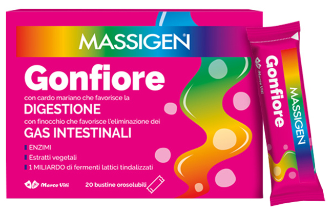MASSIGEN GONFIORE 20 STICK PACK - FarmaLucia