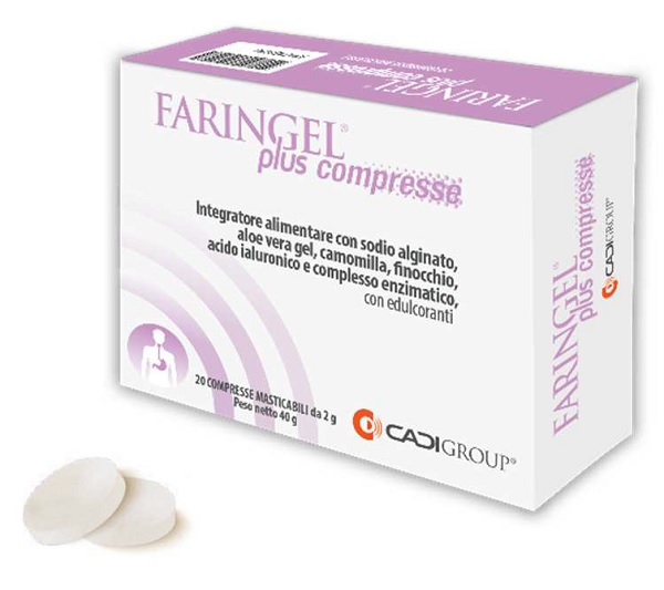 FARINGEL PLUS 20 COMPRESSE MASTICABILI - FarmaLucia