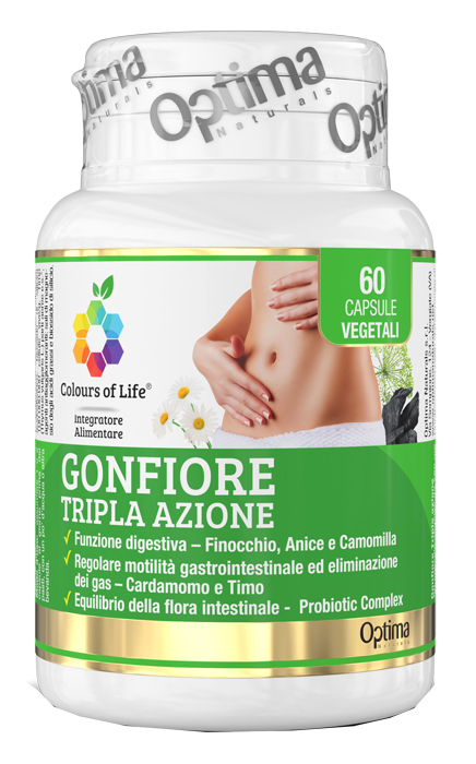 COLOURS OF LIFE GONFIORE TRIPLA AZIONE 60 CAPSULE - FarmaLucia