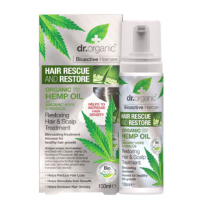 DR ORGANIC HEMP OIL OLIO DI CANAPA HAIR SCALP TREATMENT MOUSSE CAPELLI RISTRUTTURANTE 150 ML - FarmaLucia
