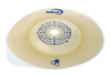 PLACCA PER COLOSTOMIA CONVESSA RITAGLIABILE AURUM2 DIAMETRO 13-48 MM FLANGIA 70 MM 5 PEZZI - FarmaLucia