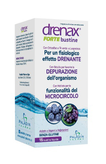 DRENAX FORTE MIRTILLO E UVA 15 BUSTINE - FarmaLucia