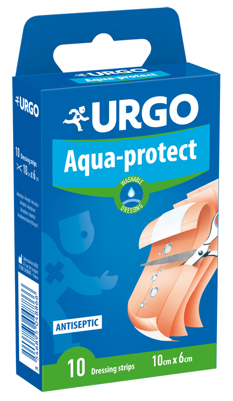 CEROTTO LAVABILE DA TAGLIARE URGO AQUA PROTECT 10 X 6 CM 10 PEZZI - FarmaLucia