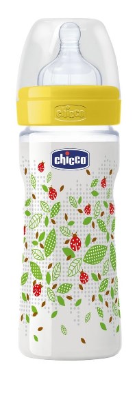 CHICCO BIBERON WELL BEING IN POLIPROPILENE UNISEX DA 250 ML MEDIUM SILICONE ITA - FarmaLucia