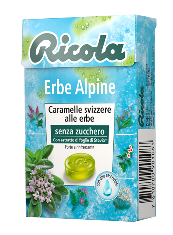 RICOLA ERBE ALPINE SENZA ZUCCHERO 50 G - FarmaLucia