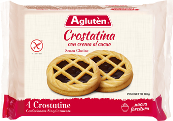 AGLUTEN CROSTATINA CON CREMA DI CACAO 180 G - FarmaLucia