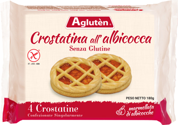 AGLUTEN CROSTATINA ALL'ALBICOCCA 180 G - FarmaLucia