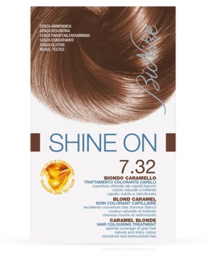 BIONIKE SHINE ON TRATTAMENTO COLORANTE CAPELLI BIONDO CARAMELLO 7.32 - FarmaLucia