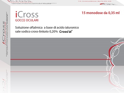 ICROSS SOLUZIONE OFTALMICA ACIDO IALURONICO CROSS-LINKATO 0,2% 15 MONODOSI DA 0,35 ML - FarmaLucia
