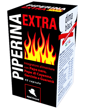 PIPERINA EXTRA DIMA BLACK 45 CAPSULE - FarmaLucia