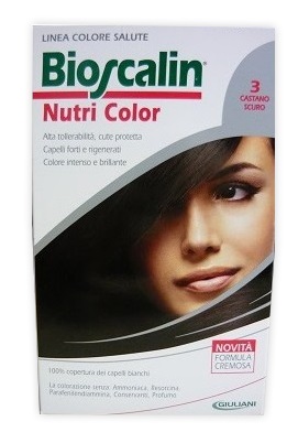 BIOSCALIN NUTRI COLOR 3 CASTANO SCURO SINCROB 124 ML - FarmaLucia