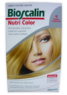BIOSCALIN NUTRI COLOR 9 BIONDO CHIARISSIMO SINCROB 124 ML - FarmaLucia