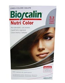 BIOSCALIN NUTRI COLOR 5,3 CASTANO CHIARO DORATO SINCROB 124 ML - FarmaLucia