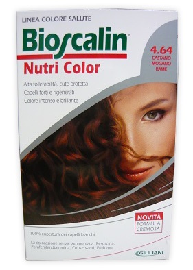BIOSCALIN NUTRI COLOR 4,64 CASTANO MOGANO RAME 124 ML - FarmaLucia