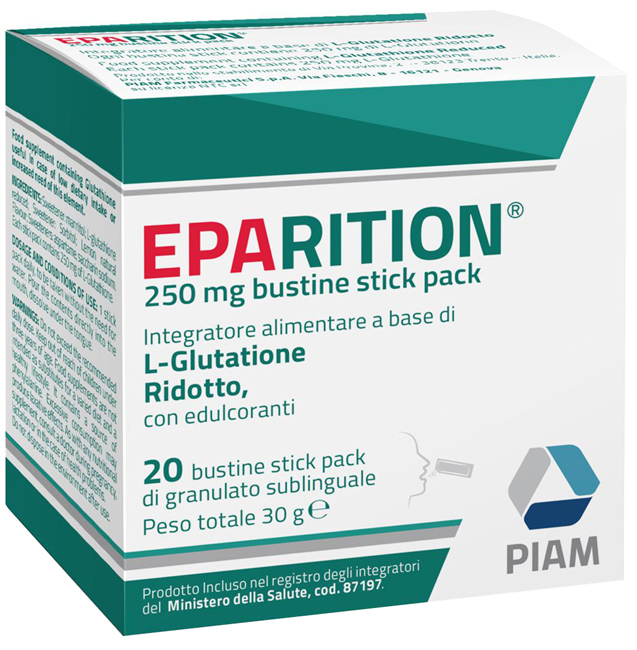 EPARITION 20 BUSTINE STICK PACK DA 250 MG DI GRANULATO SUBLINGUALE - FarmaLucia