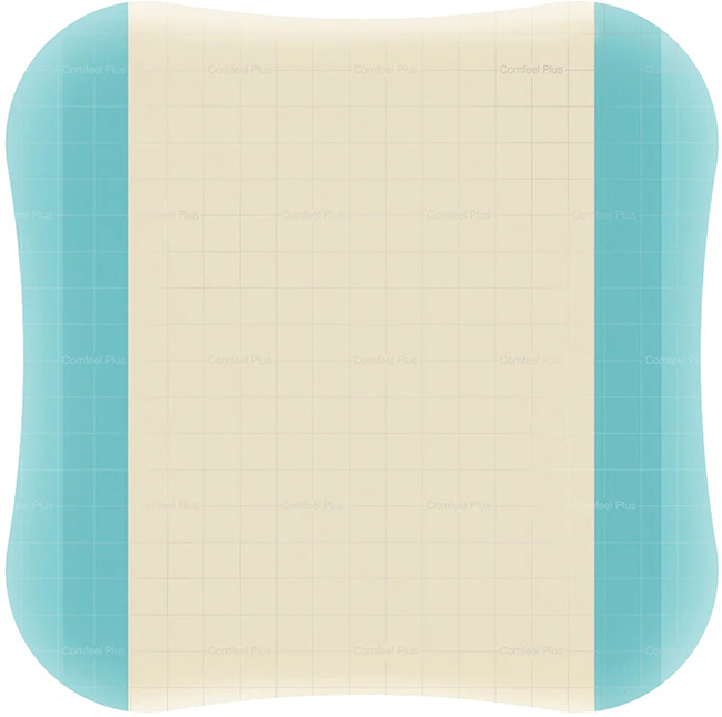 MEDICAZIONE SPECIALE ATTIVA CON IDROCOLLOIDE CON BORDI SMUSSATI COMFEEL PLUS 10X10 CM 10 PEZZI - FarmaLucia