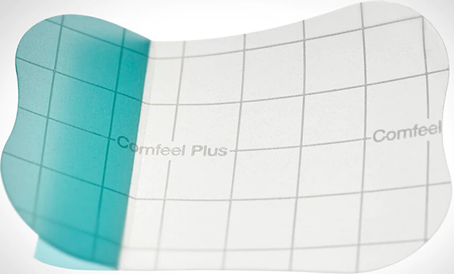 MEDICAZIONE SPECIALE ATTIVA TRASPARENTE CON IDROCOLLOIDE COMFEEL PLUS 5X7 CM 10 PEZZI - FarmaLucia
