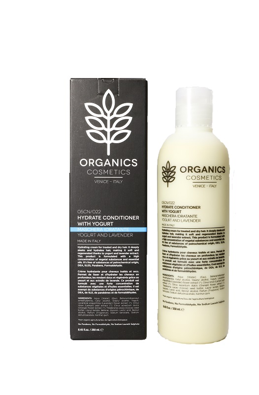 ORGANICS COSMETICS HYDRATE CONDITIONER WITH YOGURT AND LAVENDER 250 ML - FarmaLucia