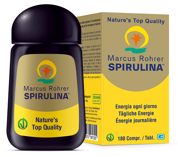SPIRULINA MARCUS ROHRER 180 COMPRESSE - FarmaLucia