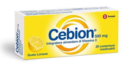 CEBION MASTICABILE LIMONE VITAMINA C 500 MG 20 COMPRESSE - FarmaLucia