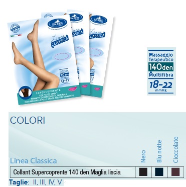 SAUBER COLLANT 140 DENARI SUPER COPRENTE MICRORETE CIOCCOLATO 2 LINEA CLASSICA - FarmaLucia