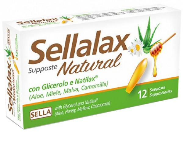 SELLALAX NATURAL MD 12 SUPPOSTE - FarmaLucia